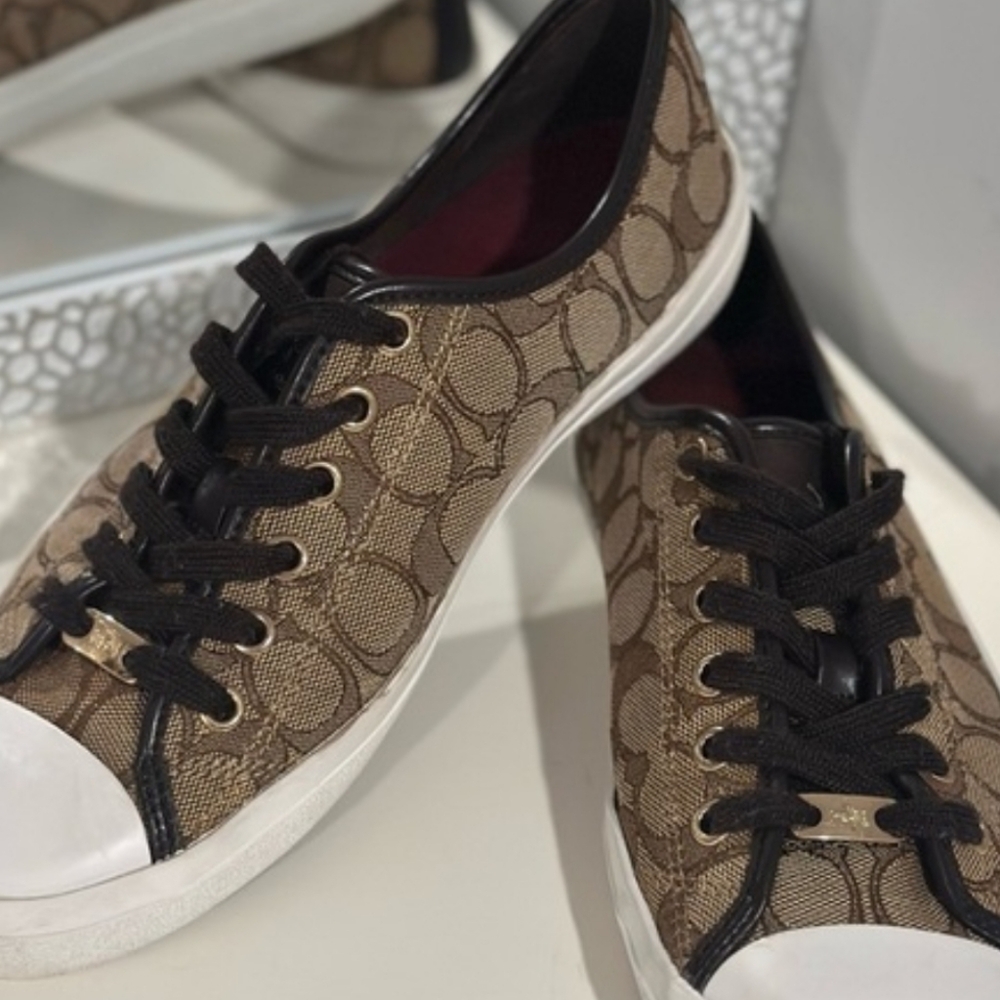 COACH Sneakers Women's Brown 9 Sneakers - Picture 3 of 4